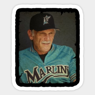 Jim Leyland in Miami Marlins Sticker